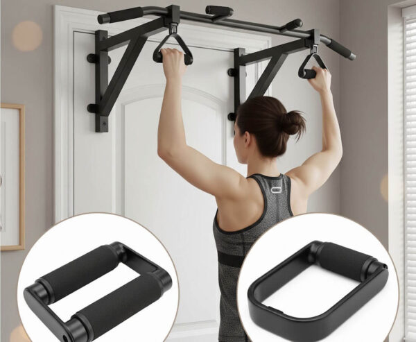 Ergonominen leuanvetotanko oveen